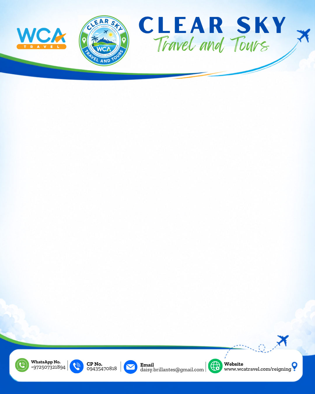Branded Header and Footer Post Frame Template